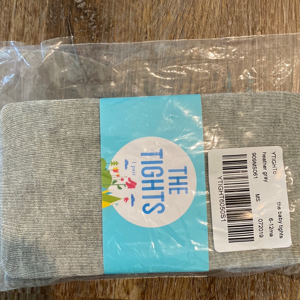 NWT baby tights heather grey 6-12m